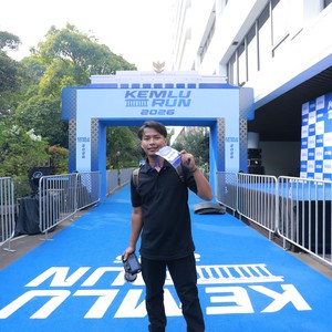 Race photo from KEMLU RUN 2026