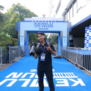 Race photo from KEMLU RUN 2026