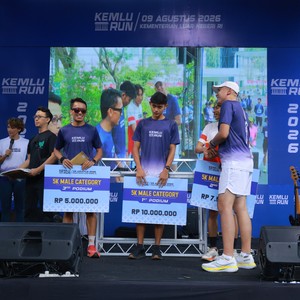 Race photo from KEMLU RUN 2026