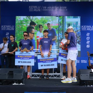 Race photo from KEMLU RUN 2026