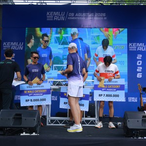 Race photo from KEMLU RUN 2026