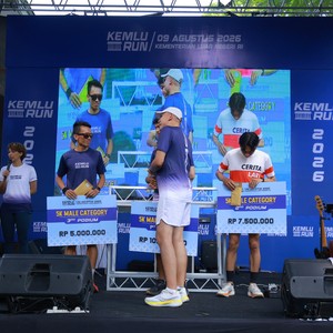 Race photo from KEMLU RUN 2026