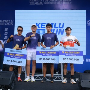 Race photo from KEMLU RUN 2026