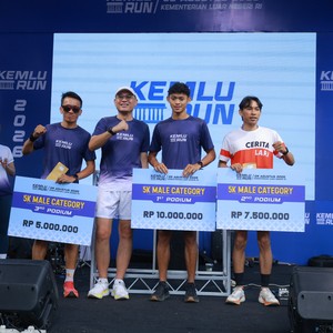 Race photo from KEMLU RUN 2026
