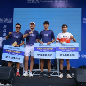 Race photo from KEMLU RUN 2026