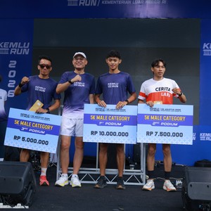 Race photo from KEMLU RUN 2026