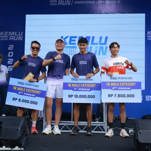 Race photo from KEMLU RUN 2026