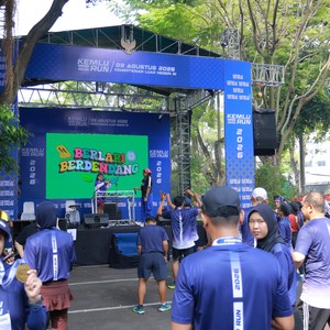 Race photo from KEMLU RUN 2026