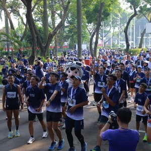 Race photo from KEMLU RUN 2026
