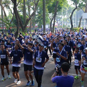 Race photo from KEMLU RUN 2026