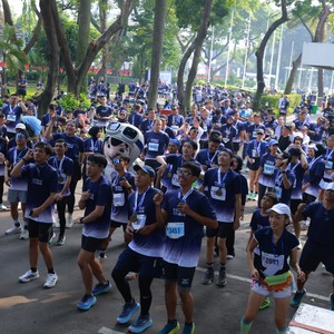Race photo from KEMLU RUN 2026