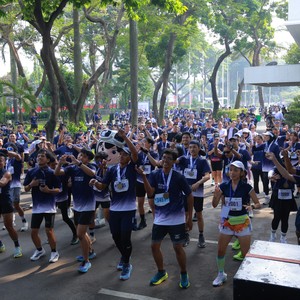 Race photo from KEMLU RUN 2026