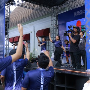 Race photo from KEMLU RUN 2026
