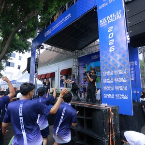 Race photo from KEMLU RUN 2026