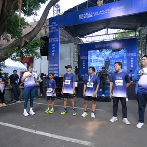 Race photo from KEMLU RUN 2026