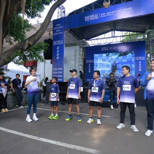 Race photo from KEMLU RUN 2026