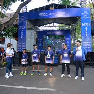 Race photo from KEMLU RUN 2026