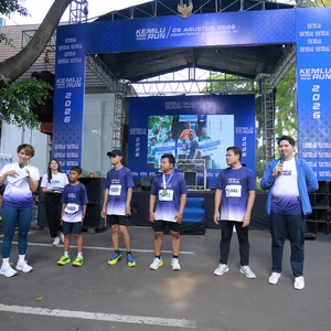 Race photo from KEMLU RUN 2026