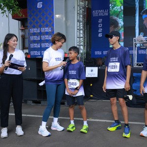 Race photo from KEMLU RUN 2026