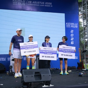 Race photo from KEMLU RUN 2026