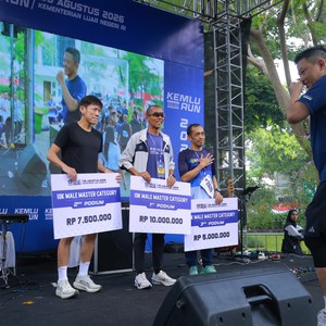 Race photo from KEMLU RUN 2026