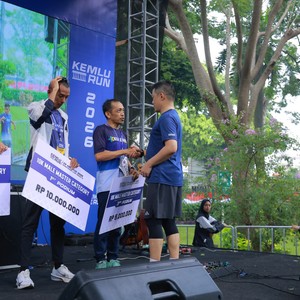 Race photo from KEMLU RUN 2026