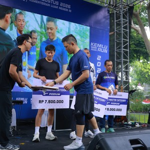 Race photo from KEMLU RUN 2026
