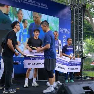Race photo from KEMLU RUN 2026