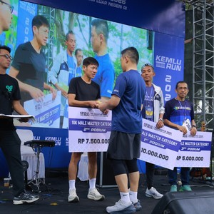Race photo from KEMLU RUN 2026