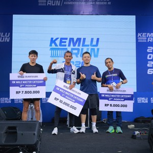 Race photo from KEMLU RUN 2026