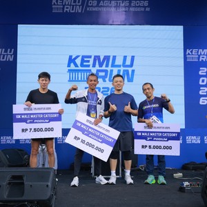 Race photo from KEMLU RUN 2026