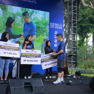 Race photo from KEMLU RUN 2026