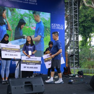 Race photo from KEMLU RUN 2026