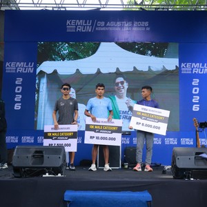 Race photo from KEMLU RUN 2026