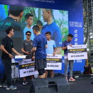 Race photo from KEMLU RUN 2026