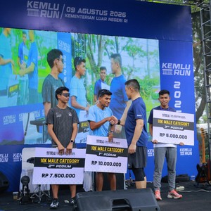 Race photo from KEMLU RUN 2026