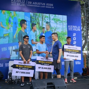 Race photo from KEMLU RUN 2026