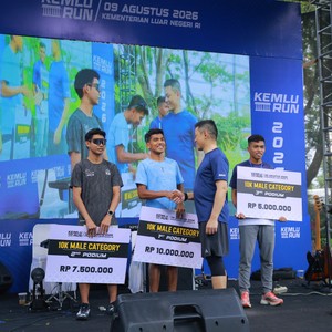 Race photo from KEMLU RUN 2026
