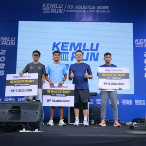 Race photo from KEMLU RUN 2026
