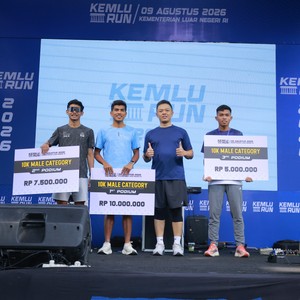Race photo from KEMLU RUN 2026