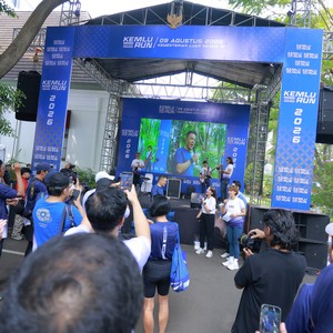 Race photo from KEMLU RUN 2026