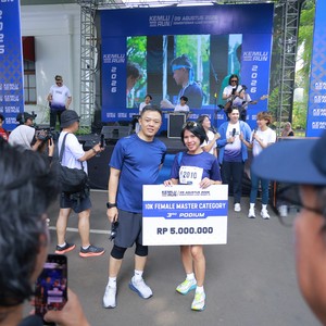 Race photo from KEMLU RUN 2026