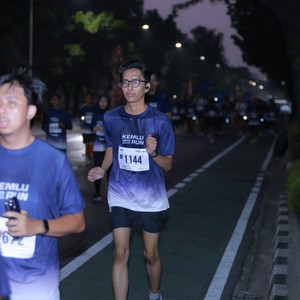 Race photo from KEMLU RUN 2026