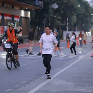 Race photo from KEMLU RUN 2026