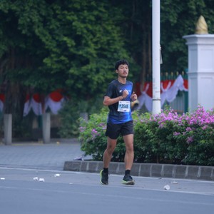 Race photo from KEMLU RUN 2026