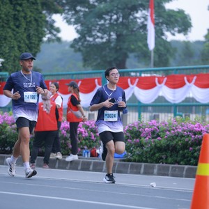 Race photo from KEMLU RUN 2026