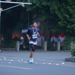 Race photo from KEMLU RUN 2026