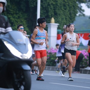 Race photo from KEMLU RUN 2026