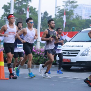 Race photo from KEMLU RUN 2026