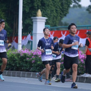 Race photo from KEMLU RUN 2026